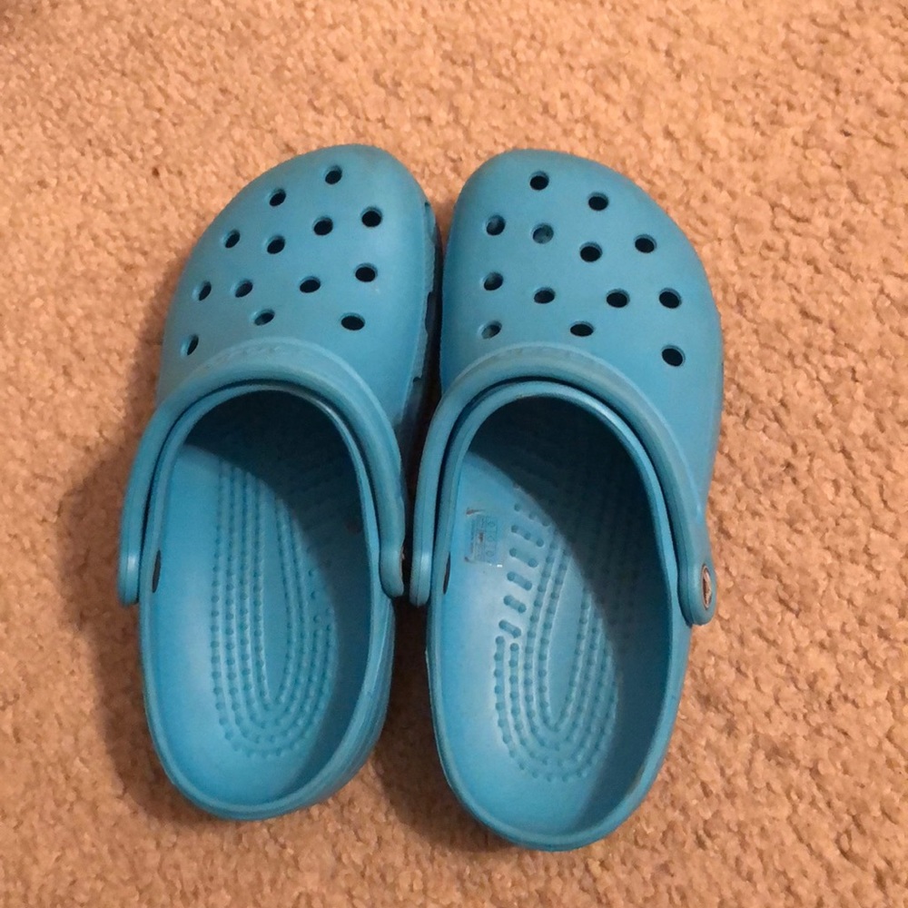Blue Crocs Size 8